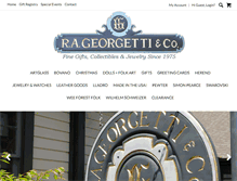 Tablet Screenshot of georgetti.com